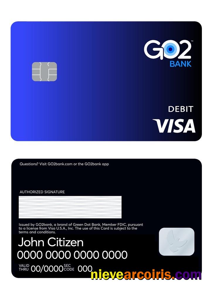 GO2 bank visa debit card